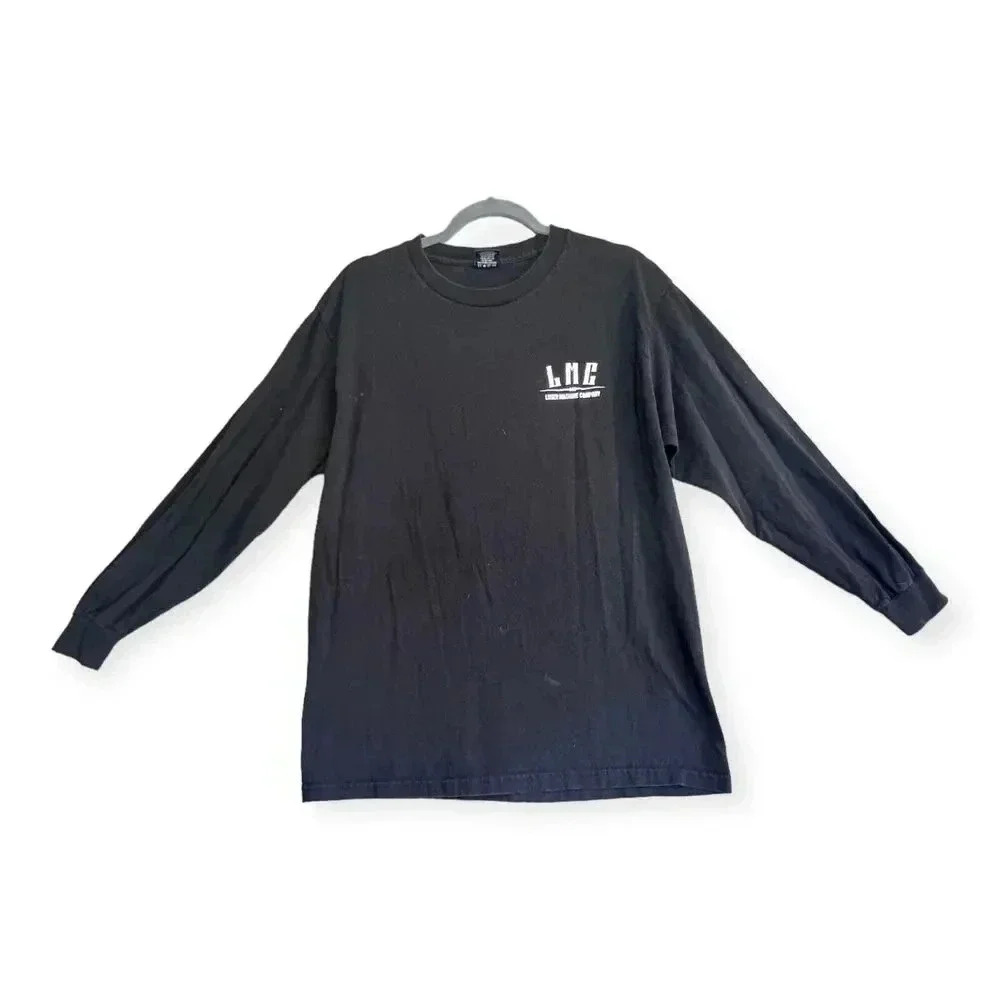 Loser Machine Company Mens Black Long Sleeve Destroy‎ The Future Shirt Sz L